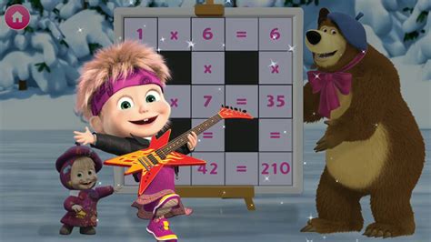 Masha And The Bear Educational Games Маша и медведь Youtube