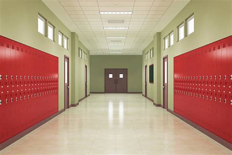 School Hallway Empty Stock Photos Pictures And Royalty Free Images Istock