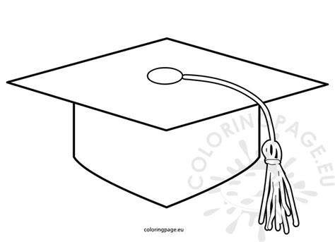 Printable Graduation Cap Pattern Coloring Page