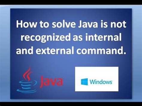 Solve How To Fix Javac Not Recognized As An Internal Or External