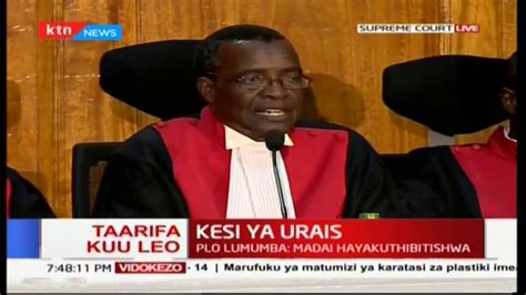 chief justice david maraga addresses the supreme court on tomorrow s proceedings youtube