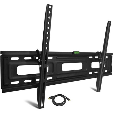 Onn Tilting Tv Wall Mount Kit For 24 To 84 Tvs With Hdmi Cable