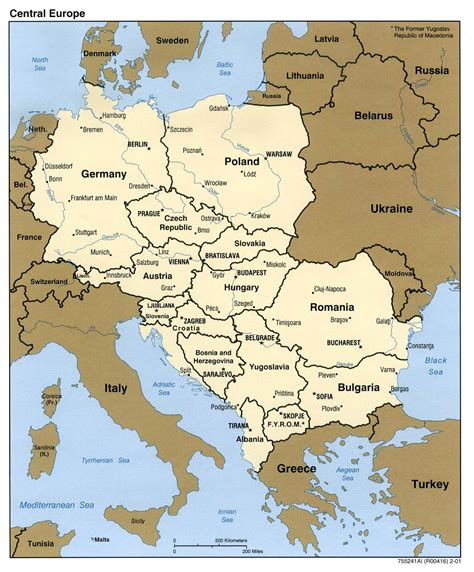 Mapa Fisico Europa Central Mapa Fisico