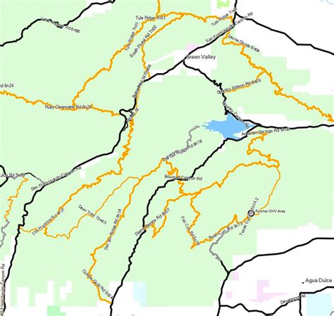 Angeles Nf Santa Clara Mojave Rivers California Trail Map
