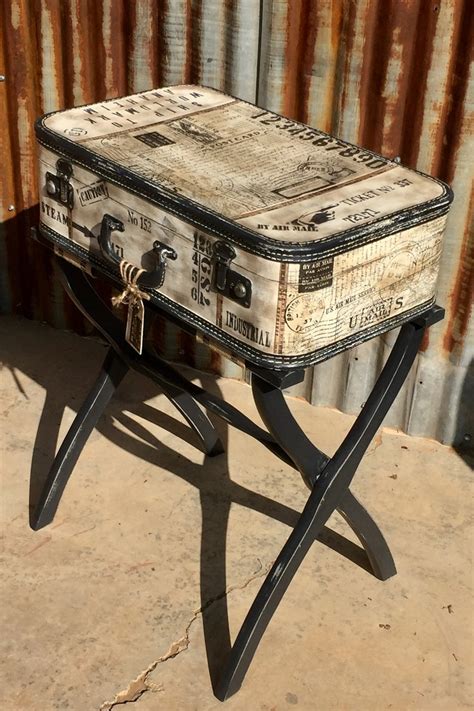 Sold Sample Of A Personalized Suitcase Table Accepting Custom Etsy