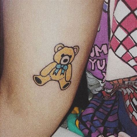 Tatto forearm tattoos tattoos melanie martinez bunny tattoos knife tattoo tattoo style in february 2015 melanie martinez got this tattoo on her right forearm of a blue cartoon rabbit with a. Meline Martinez's 35 Tattoos & Their Meanings - Body Art Guru