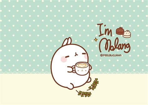Find this pin and more on cuteness!!! molang-coffee.jpg (2048×1452) | Kawaii background, Kawaii ...