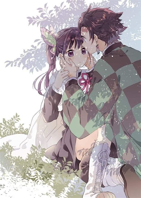 Tanjiro Kamado Y Kanao Tsuyuri Romantic Anime Anime Demon Slayer Anime