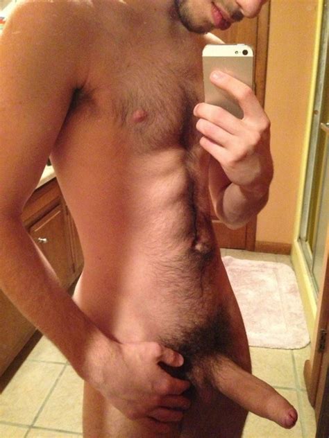 Hairy Uncut Guy Naked