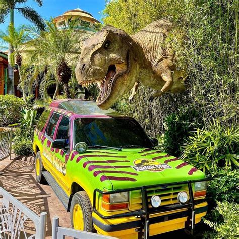 Jurassic Edition On Instagram “trex And Explorer Are Back Out On Display At Universalorland