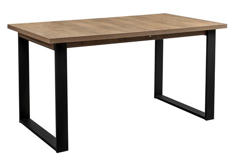 Stół Rozkładany Z Metalowymi Nogami 190 150X80 Dąb Craft BONNI
