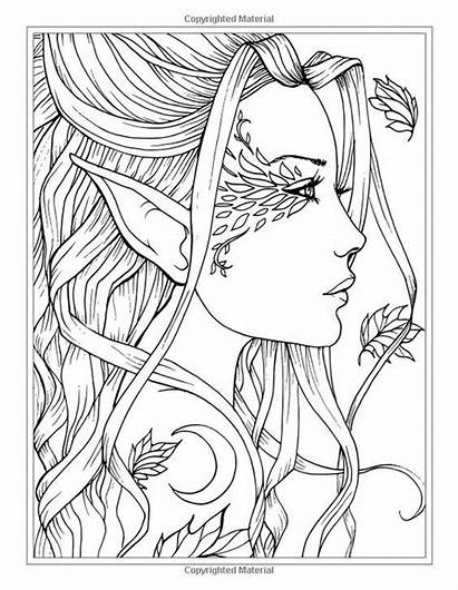 Coloring Pages Realistic Printable Fairies