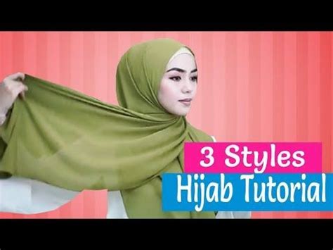 Cara pakai shawl di leher. 3 STYLE CANTIK || CARA PAKAI TUDUNG SHAWL SIMPLE PALING ...