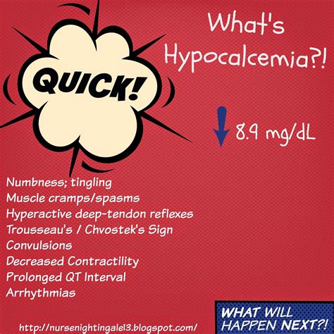 Nurse Nightingale Hypocalcemia Causes Symptoms And Treatment