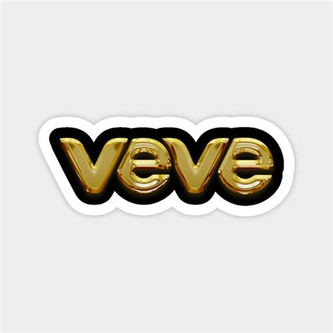 Gold Veve Logo Veve App Veve Nft Veve Magnet Teepublic