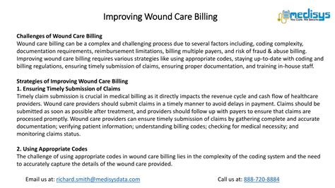 Ppt Improving Wound Care Billing Powerpoint Presentation Free