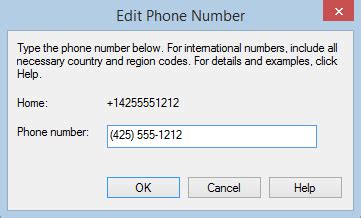 Dial singapore country code : Edit phone number - Office Support