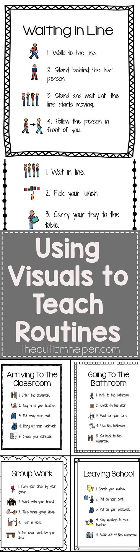 Using Visuals To Teach Routines The Autism Helper Classroom