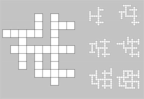 Blank Crossword Puzzles Illustrations Royalty Free Vector Graphics