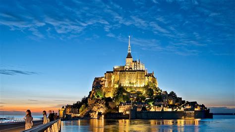 Night Shows At The Mont Saint Michel Normandy Tourism France
