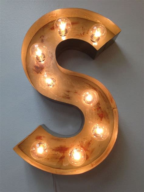 Showcasing the letter of your choice, its steel frame measures just 11.25'' h x 7.5'' w, so it's perfect for shelves and tabletops. Custom Carnival Letters Light Fixture Marquee Light ...