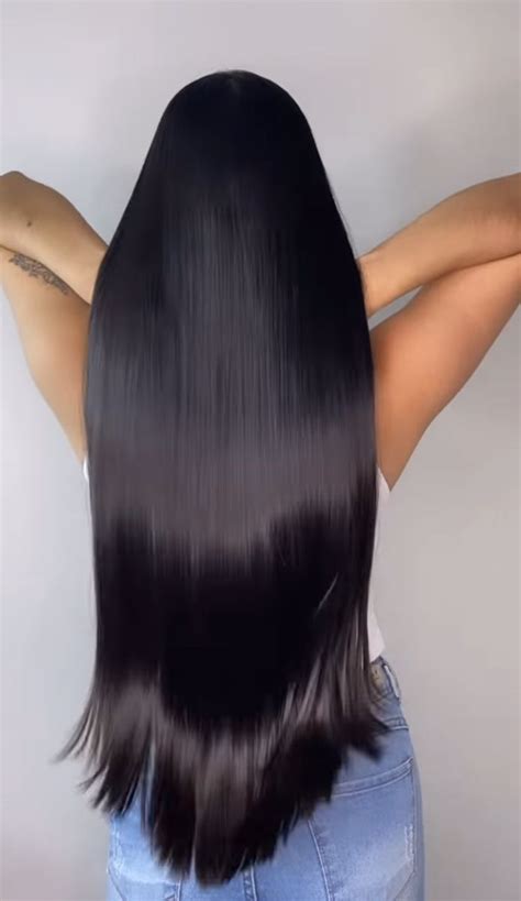 Long Straight Hair Glossy Hair Bun Hairstyles For Long Hair Straight Hairstyles Beautiful