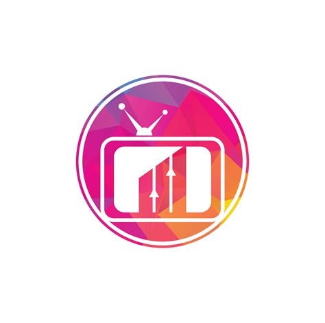 Finance Tv Logo Design Template Tv Chart Logo Design Vector