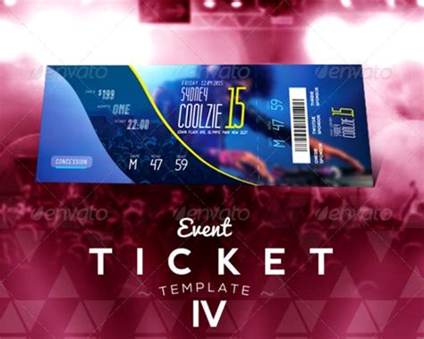 18 Event Ticket Templates Psd Psd Templates Blog