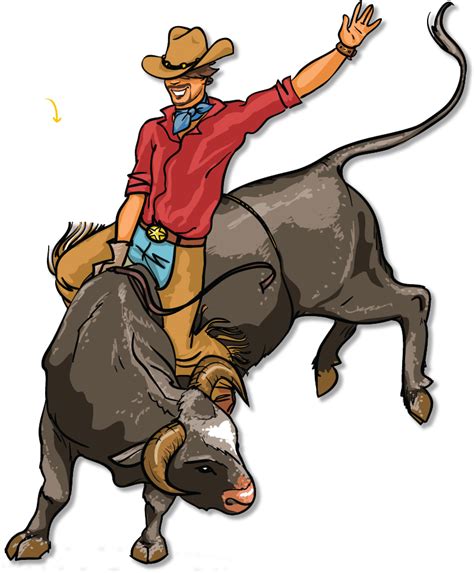 Bull Riding Rodeo Clip Art Bull Png Download 798966 Free