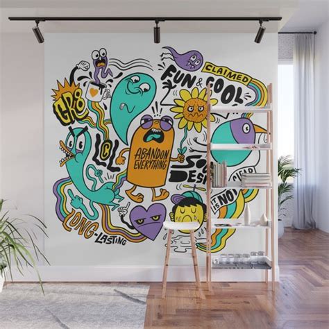 Fun And Cool Wall Mural By Chrispiascik Society6