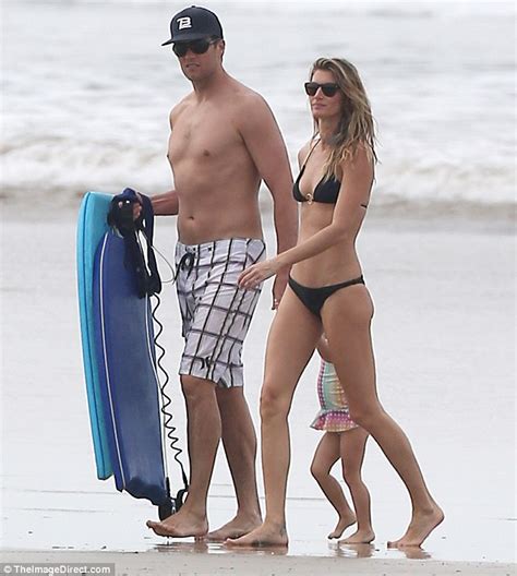 Gisele Bundchen S Husband Tom Brady Squeezes Her Behind On Beach Break
