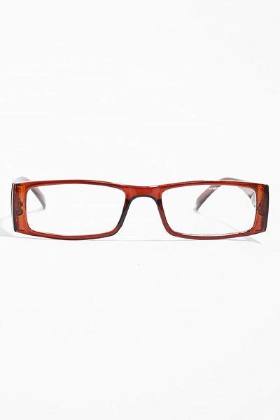 'Raquel' Rectangular Clear Glasses - Brown - 5213-9 | Clear glasses, Glasses, Fake glasses