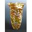 Gold Rowena Vase By Mark Rosenbaum Art Glass  Artful Home