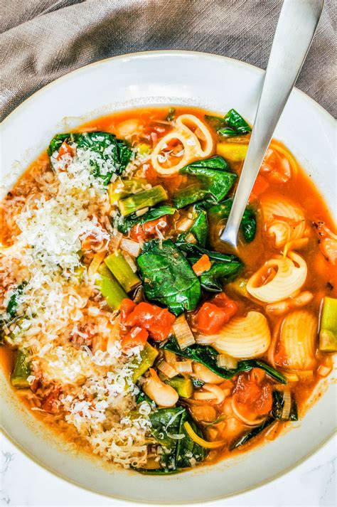Spring Minestrone Soup | Recipe | Spring soups, Vegetarian ...