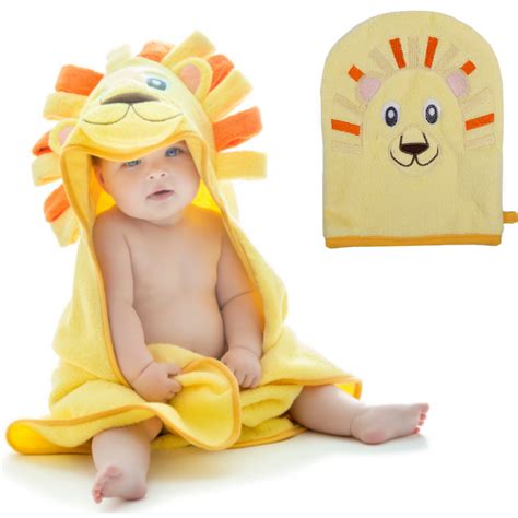 Lion Hooded Baby Towel And Washcloth Littletinkers World