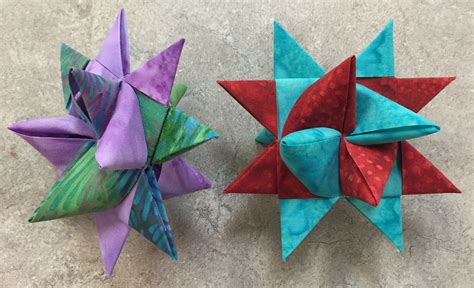 Folded Fabric Stars Use As Ornaments Or Other Decoration Youtube