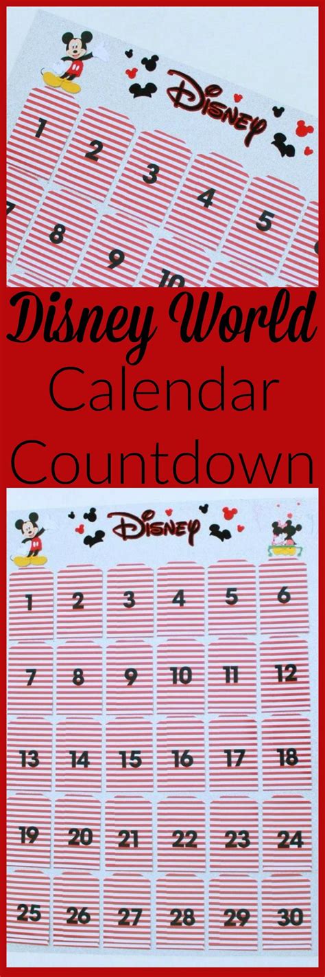 Disney World Calendar Countdown This Countdown Is Perfect For Gearing