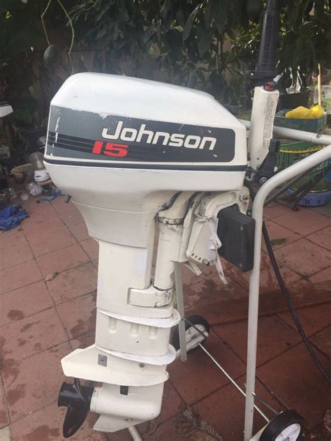 40000 Outboard Motor Johnson 15 Hp Working Condition For Sale In