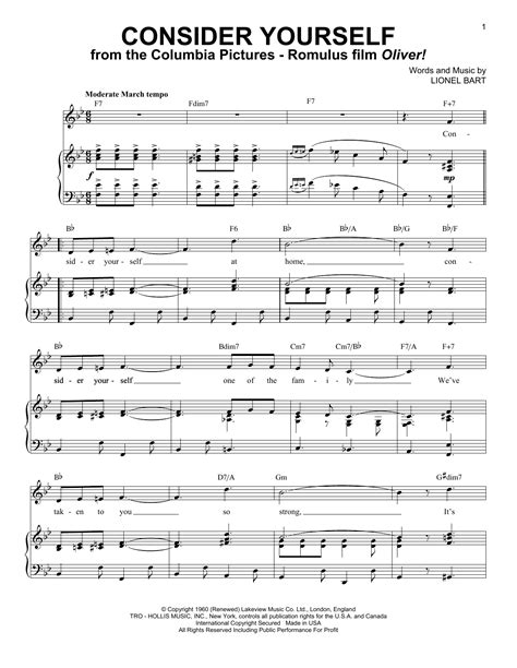 Consider Yourself | Sheet Music Direct