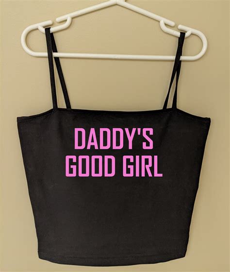 Daddy S Good Girl Ddlg Cropped Cami Top Daddy Dom Crop Etsy