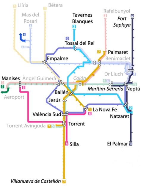 Envase Infantil Escalofriante Metro Mapa Valencia Apaciguar Gracias