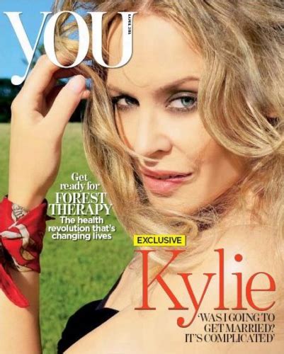 Kylie Minogue You Magazine Interview Cover Article 080418 Golden