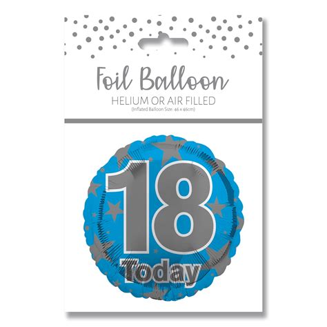 Age 18 Blue Foil Balloon 18 29232 18cc