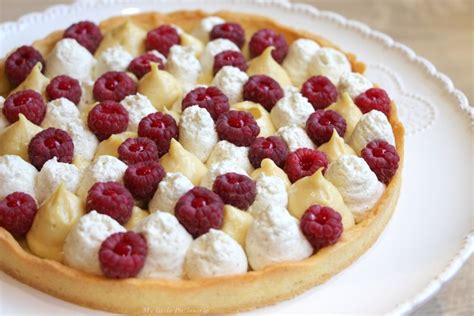 tarte framboise crémeux amande crème montée vanille waffles biscuits pie breakfast blog