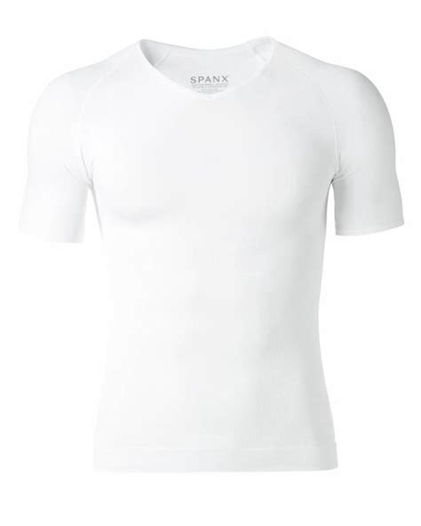 Spanx Men Zoned Performance V Neck Spanx White