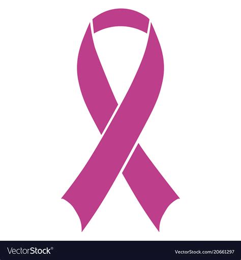 Breast Cancer Awareness Ribbon Royalty Free Vector Image