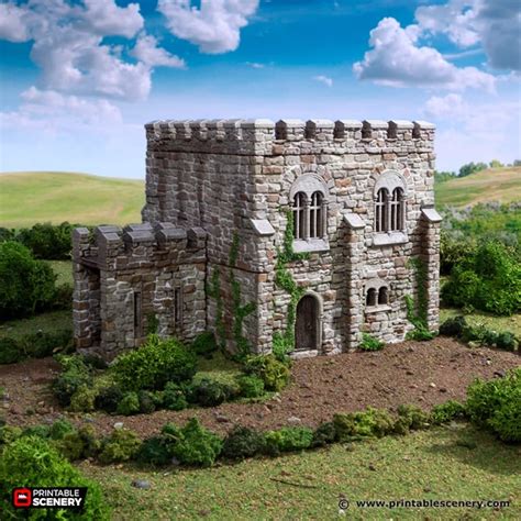 Dnd Norman Square Keep Castle From King And Country Village Etsy