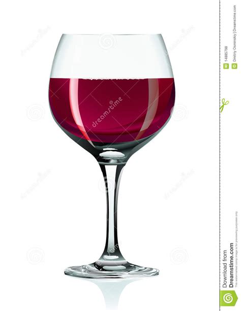 Viene utilizzato per i vini rossi giovani, che sono caratterizzati dalla presenza di tannini piuttosto aggressivi. Bicchiere Di Vino E Vino Rosso Illustrazione Vettoriale ...