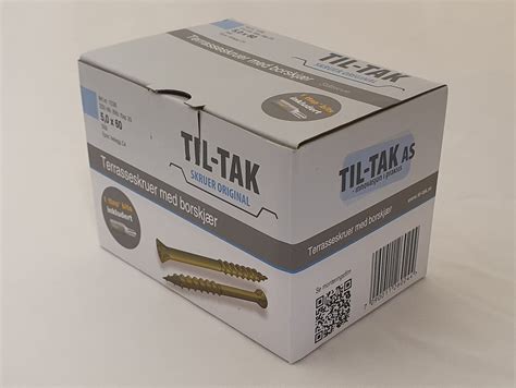 TIL-TAK Original skruer m/borskjær 250 pr/eske - TIL-TAK