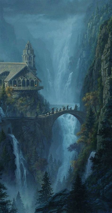 The Fellowship Leaves Rivendell By Jerry Long Was The Way That